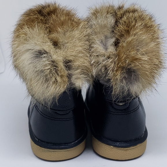 Kids Winter Fur Lined Fleece Boots - Picture 7 of 11